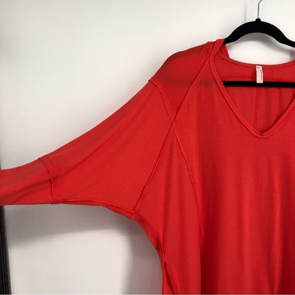 Free People Movement Soul Circle Hooded Top Coral Pink Size Small - Picture 3 of 11